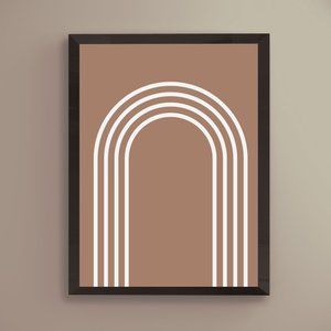 Modern Minimalist Abstract Geometric Wall Art Print Home Decor [No Frame]